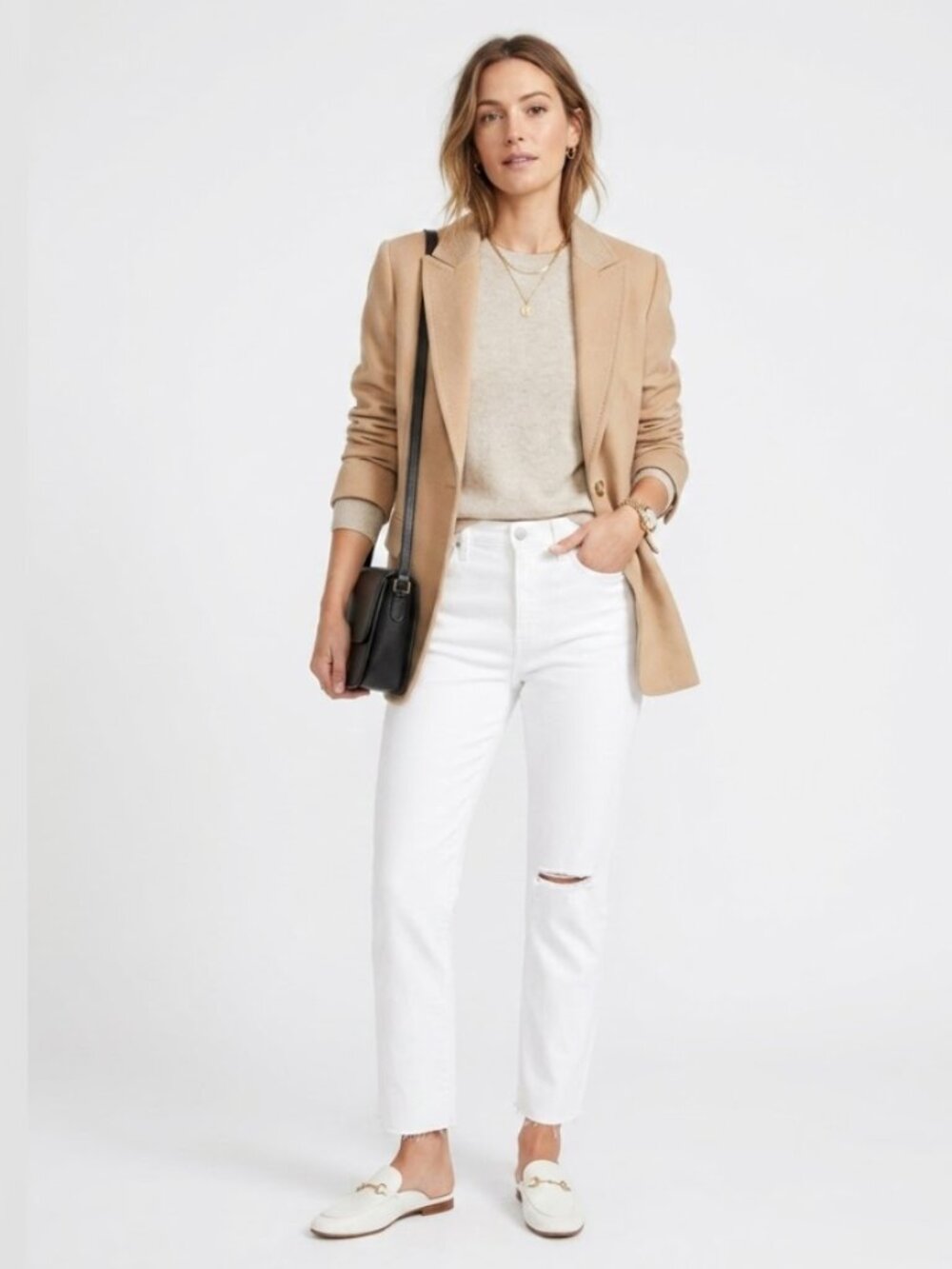 NWT FIDELITY DENIM Jimi Boyfriend White Jeans Raw Hem Womens 32 Coastal Spring